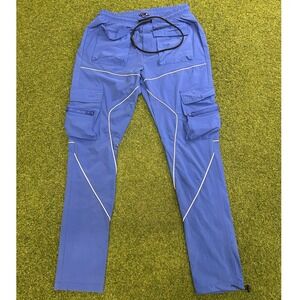 American Stitch Blue Tech Cargo Pants Mens XL Utility Piping Streetwear Gorpcore